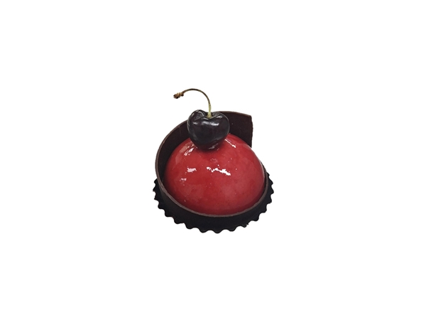 Kersen Yoghurt mousse gebakje